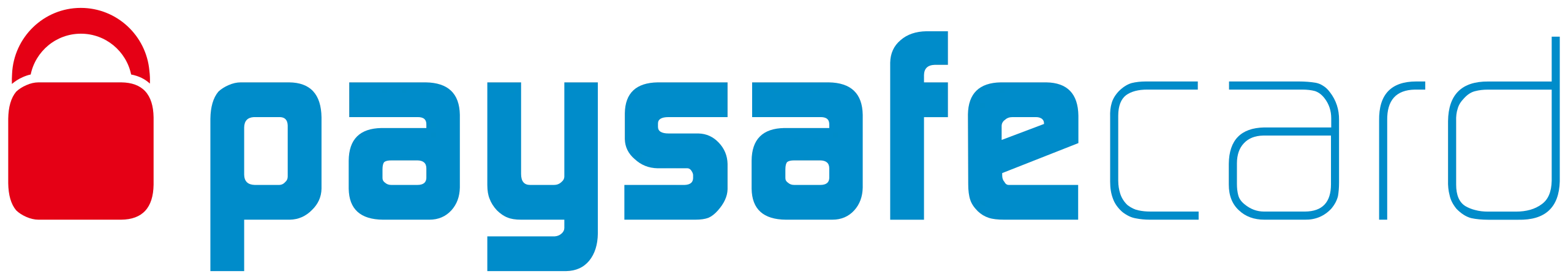 Paysafecard-logo prepaid-maksujen ja pelikassan hallinnan yhteydessä